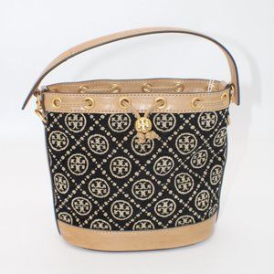 Tory Burch T Monogram Chenille Bucket Bag